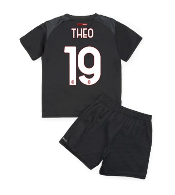 AC Milan Theo Hernandez #19 Hjemmedraktsett Barn 2022-23 Kortermet (+ Korte bukser)